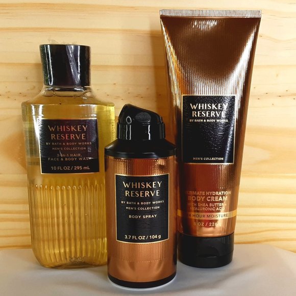 BATH & BODY WORKS 'WHISKEY RESERVE' 3-PIECE GIFT SET BODY WASH, LOTION & MIST - Picture 14 of 14